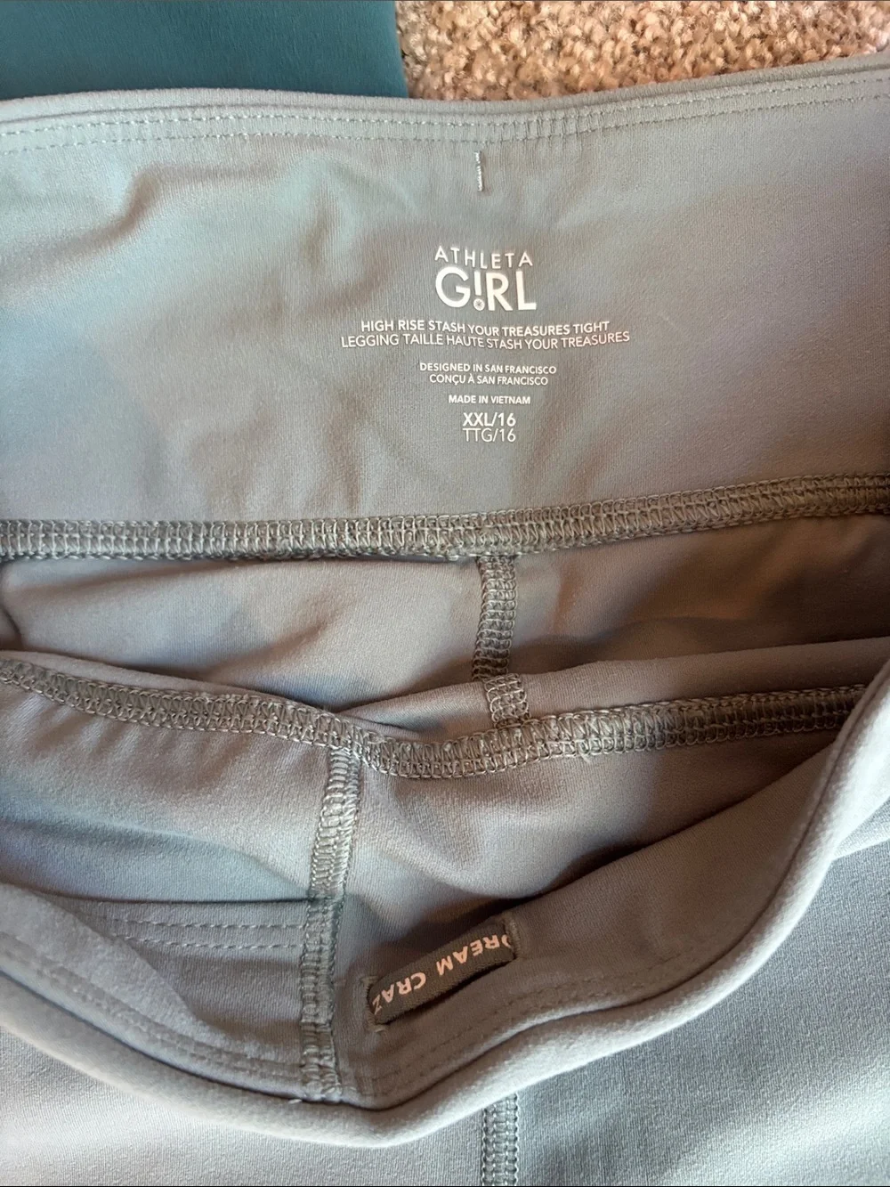 Athleta Performance Leggings - Teal & Mint Set